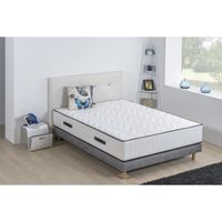 ENSEMBLE LITERIE DEKO DREAM Ensemble matelas + sommier 140 x 190 - ENSEMBLE LITERIE DEKO DREAM Ensemble matelas + sommier 140 x 190 -