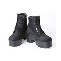 BOTTINE Bottines à lacets plateforme et talon femme BOTTINE Bottines à lacets plateforme et talon femme