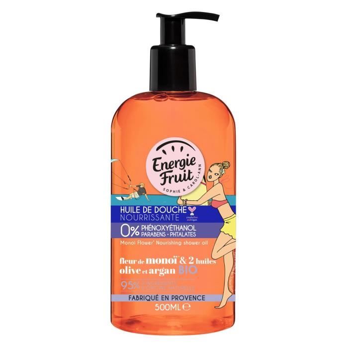 ENERGIE FRUIT Huile de douche Monoï - 500 ml