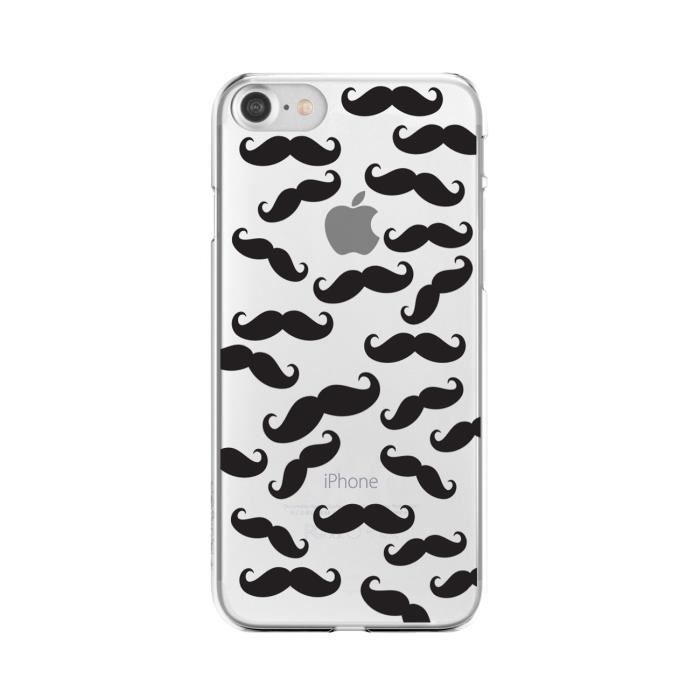 FLAVR Coque iPlate Moustaches - IPhone 7 - Noir