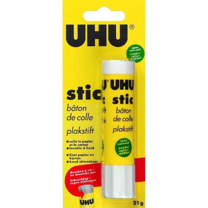 UHU Stic Blanc 21g - Bâton de colle