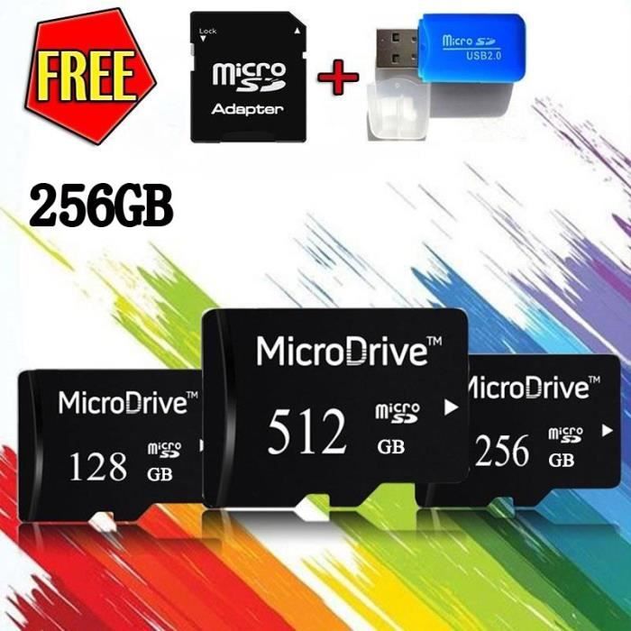 256 Go Carte Memoire Micro Sd Carte Tf Pour Appareil Photo