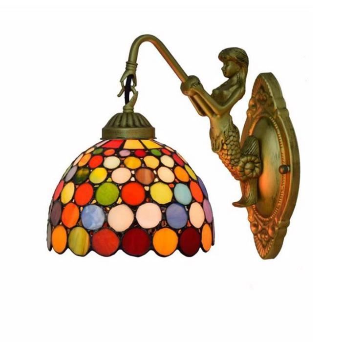 Lampe De Mural Classique Applique En Verre Style Tiffany Luminaire