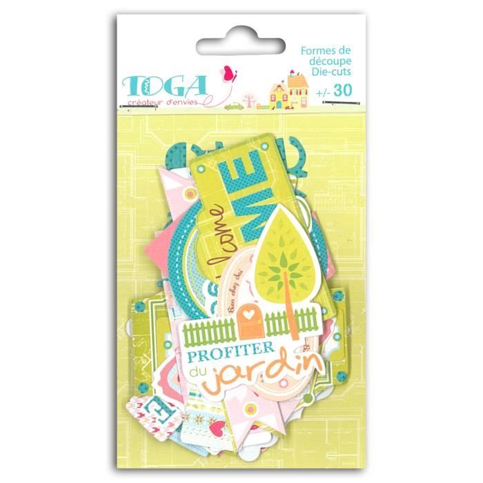 TOGA Pack de 30 Mots découpés Home Sweet Home