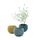 Petits caches pots décoration 15cm - Bleu gris jau