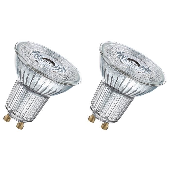 OSRAM Lot de 2 Ampoules spot LED PAR16 GU10 6,9 W équivalent à 80 W blanc froid