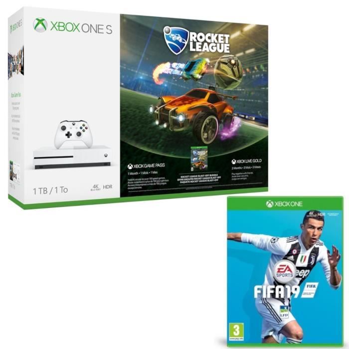 Xbox One S 1 To Rocket League + Fifa 19
