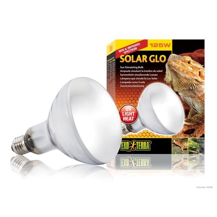 EXO TERRA Ampoule à vapeur Solar Glo 125 W - Pour reptiles