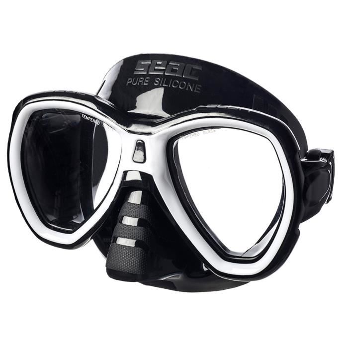 SEAC Masque de Plongée Elba - Adulte - Noir et blanc