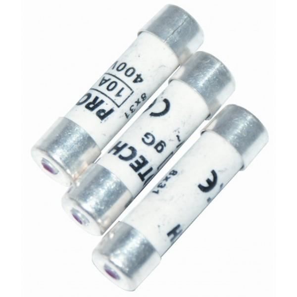 VOLTMAN Pack 3 Fusibles avec voyant de fusion 8,5 x 31,5 mm - 10 A - 230 V