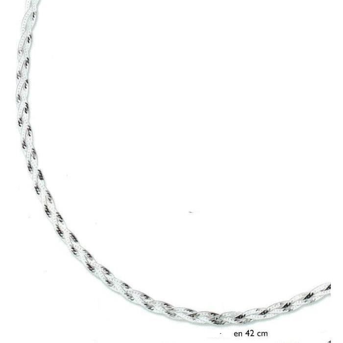 collier argent tresse collier argent tresse