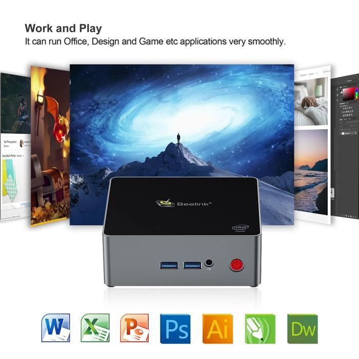 Mini PC Beelink J45 Unité Central - 8GB+256GB3