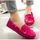 Casual Walking cuir Mocassins Femme ronde Toe S