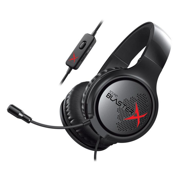CREATIVE Micro-Casque Gamer BlasterX H3 - Filaire - PC - Noir