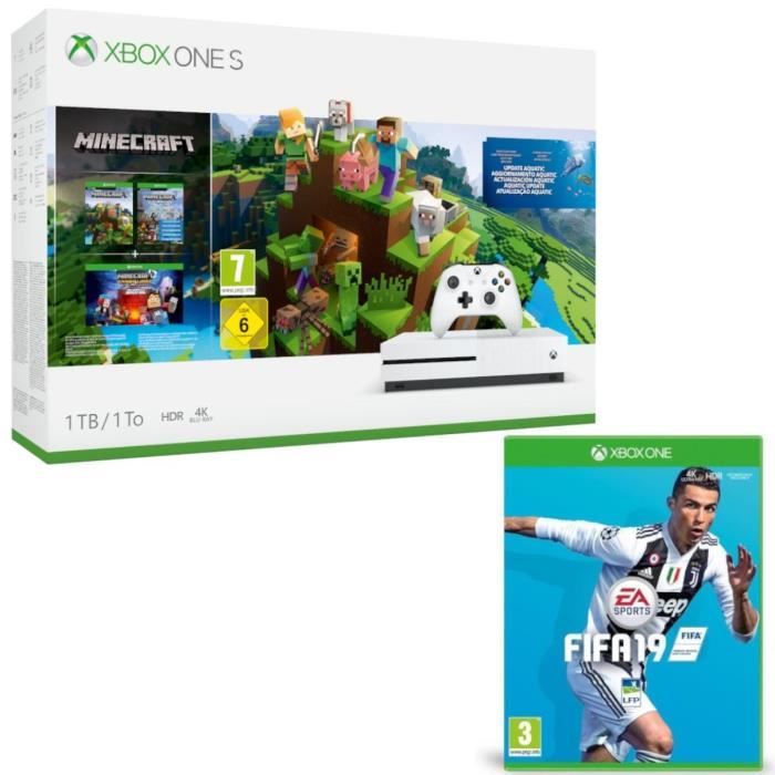 Xbox One S 1 To Minecraft + Fifa 19