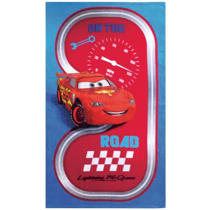 CARS ROAD Drap de plage Coton 70x120cm