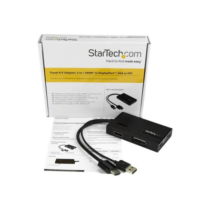 STARTECH Adaptateur HDMI à DP VGA DVI