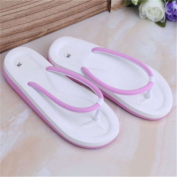 Femme De Tong Luxe Rose Marque 39 35 Taille Plages Sandales Rétro UzMVSqp
