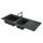 Evier de cuisine reversible a encaster 2 cuves en