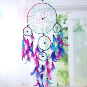 bleu rose rouge dream catcher attrape reves dreamc