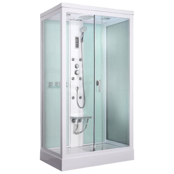 Cabine de douche hydromassante Loula 120x80cm