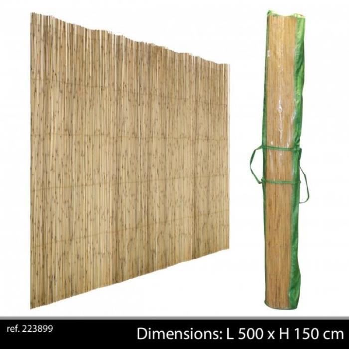 Canisse bambou  entier 1 5 m x 5 m brise vue n Achat 
