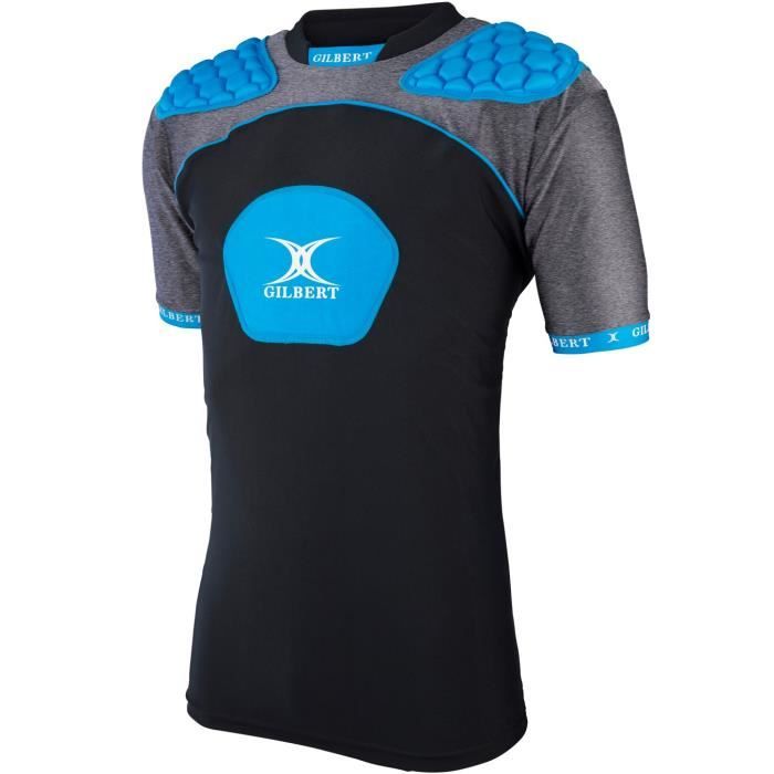 GILBERT Sous-maillot de rugby Atomic V3 - Homme - Noir et bleu