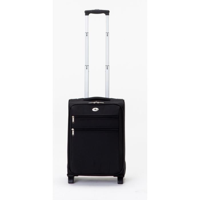 CLEMENTINA FROG Trolley Ordinateur Traveller - Vertical - 4 Roulettes - EVA 1200 D - Poche matelassée - 22 L - Noir
