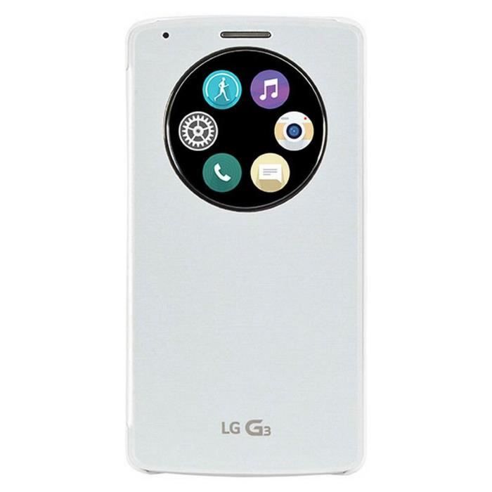 LG Etui folio CCF-490G LG pour G3 S - Blanc