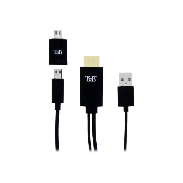 T'NB Câble MHL sortie HDMI - 2m - Noir