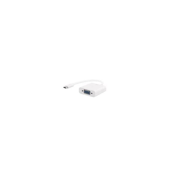 T'NB Adaptateur USB - Type C vers VGA - Blanc
