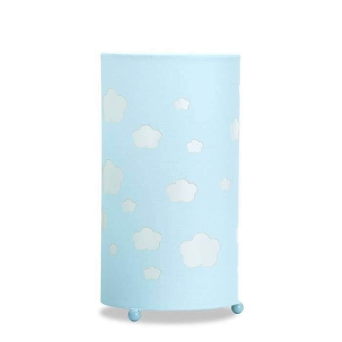 Forme Bleu Enfant Aratextil Lampes Chevet Pour Cylindrique De A4jLq35R