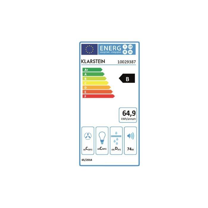 Klarstein Zelda - Hotte aspirante acier inoxydable1