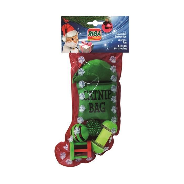 RIGA Bottes de Noël - Vert - Pour chat