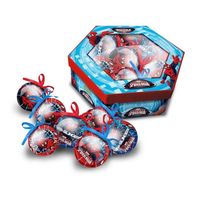 BOULE DE NOËL SPIDERMAN Lot de 7 boules de noël 7,5 cm rouge et BOULE DE NOËL SPIDERMAN Lot de 7 boules de noël 7,5 cm rouge et