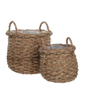 EDELMAN Panier Set de 2 - Zostere - Marron - H35 x D36 cm