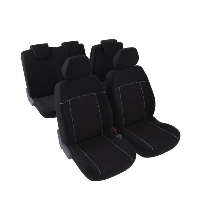 DBS Gabi Jeu Complet de Housses Universelles en Polyester Noir