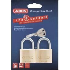 Cadenas Abus 20mm Laiton - Clé Acier Résistant Aux Intempéries - Neuf