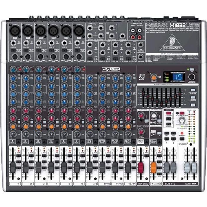table de mixage interface audio