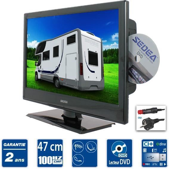 SEDEA TV Camping car combo DVD 47cm - téléviseur combiné, avis et prix ...