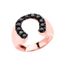 bague homme or rose et noir bague homme or rose et noir