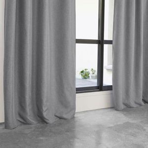 Paris Prix Rideau Occultant Maille 140x260cm Gris Clair