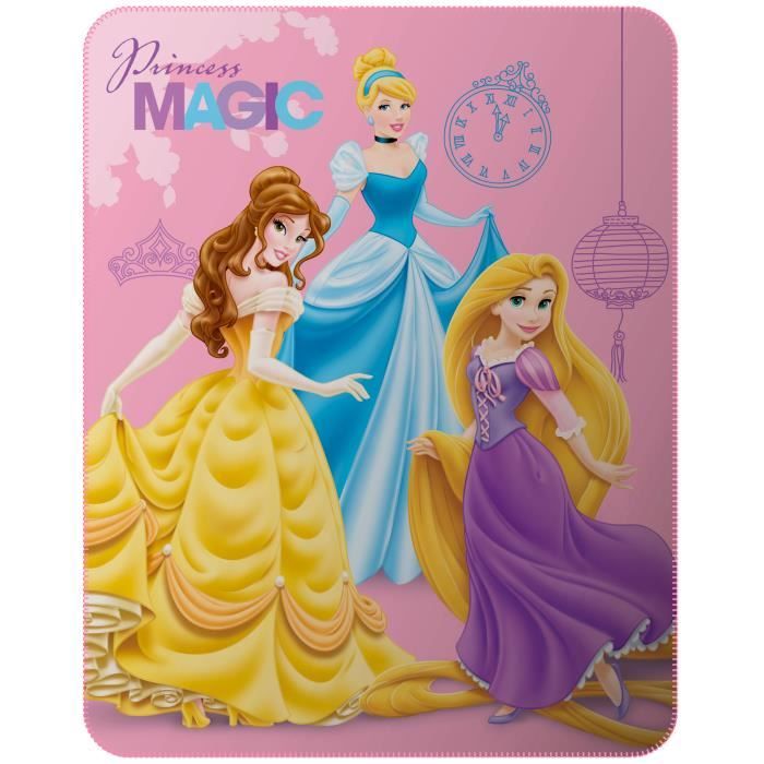 Plaid Disney princess magic, multicolore l.110 x H.140 cm