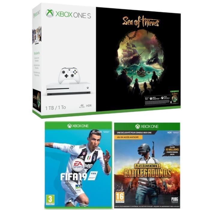 Xbox One S 1 To Sea of Thieves + Fifa 19 + PUBG