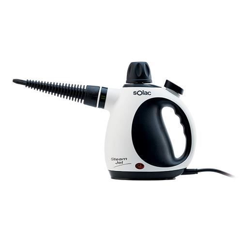 SOLAC S94901900 Nettoyeur à vapeur Steam Jet 2.0 - 1050 W - Blanc et Noir