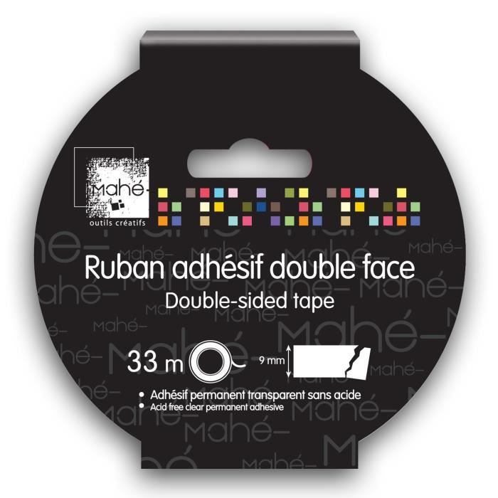 Ruban adhesif double-face - 9mmx33m