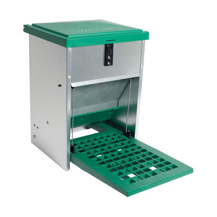 Mangeoire Poule Anti Nuisible Mangeoire Poules Automatique 3KG Galvanisée - Distributeur Graines Extérieur Mangeoire Suspendue Poulailler