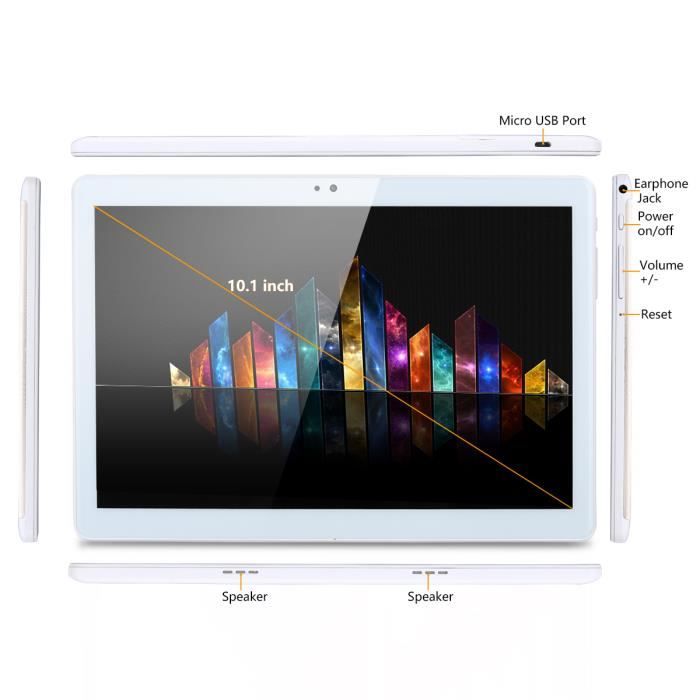 Excelvan F666 10.1” IPS Tablette PC Tactile3
