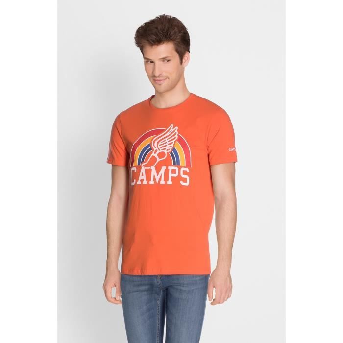 CAMPS T-shirt Manches Courtes - Homme - Orange