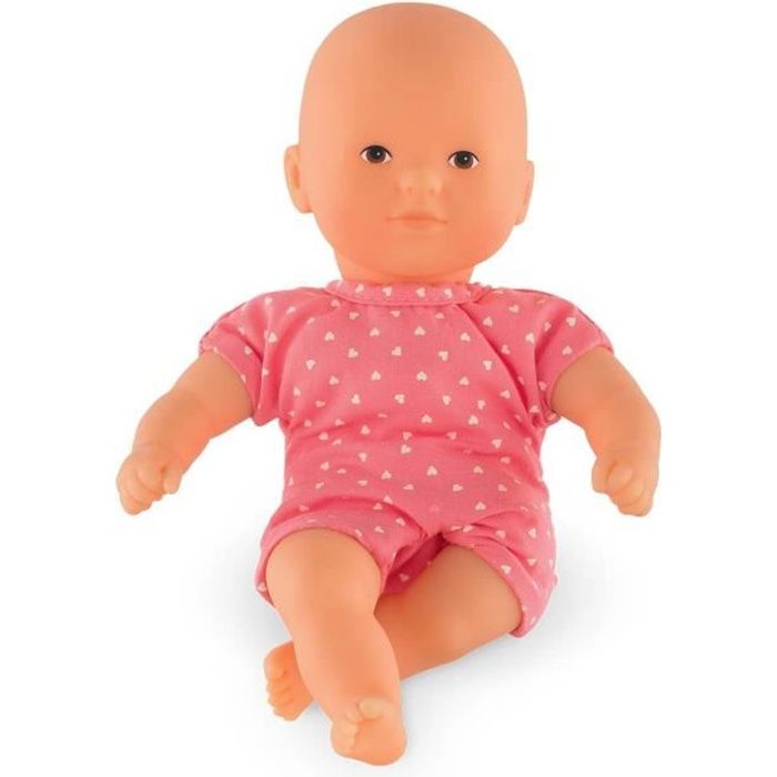 COROLLE Poupon Mini Calin Petits CŒurs Framboise - 20 cm - Dès 18 mois